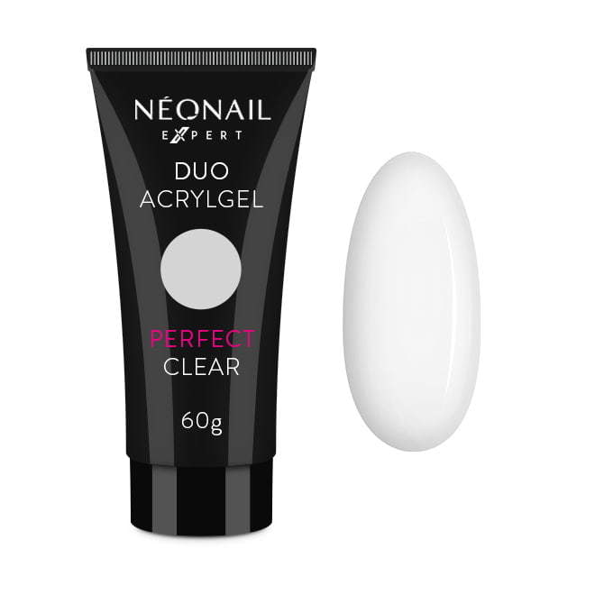 Perfect Clear Duo Acrylgel 60g by Néonail, ideal for expert gel nail styling and modeling.