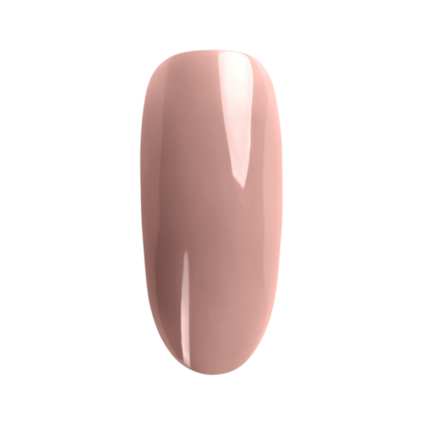 Neutral Nude expert gel polish displayed on nail tip, showcasing a classic, timeless beige shade perfect for elegant manicures.