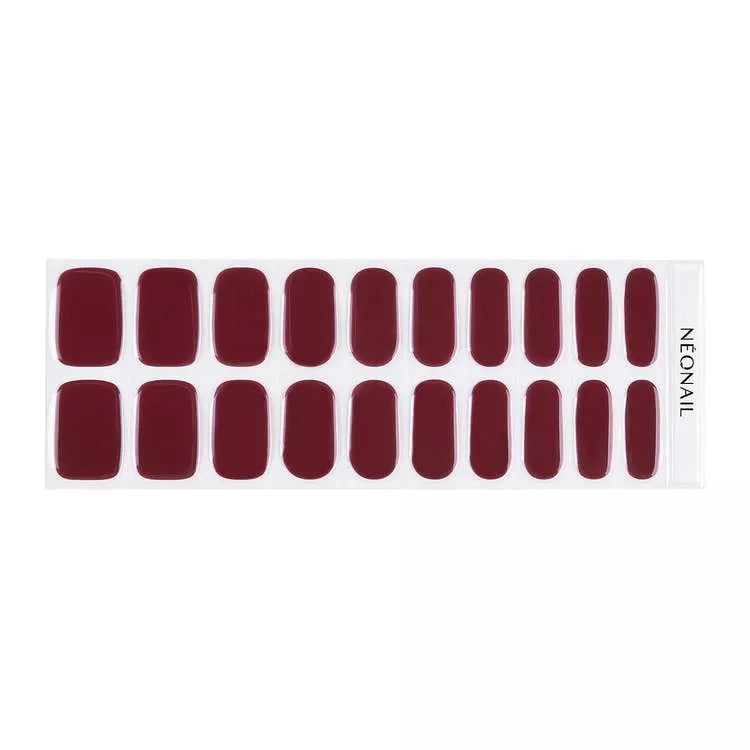 Dark Red - Easy On Gel Stickers M05