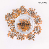 Orange dried flowers for nail art, perfect for enhancing gel polish designs with a feminine spring touch.