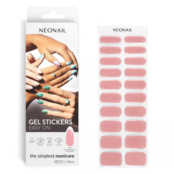 Faded Pink  - Easy On Gel Stickers M16