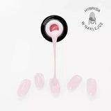 Pedicure With Pink Colour - Easy On Gel Stickers P05