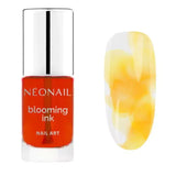 Yellow Blooming Ink 7.2ml for gel nails, creating a futuristic blur effect on manicures, perfect for home nail kits.
