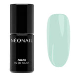 Cosmic Dreamscape UV gel polish by NEONAIL in mint color with swatch, ideal for spring manicures and nail care.