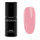 Astro Pop UV gel polish bottle next to a swatch showcasing a powder pink shade, perfect for gel nails.