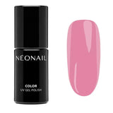 Stellar Pink UV gel polish by NEONAIL, showcasing a pink shade and a bottle, perfect for home nail kits and spring manicures.