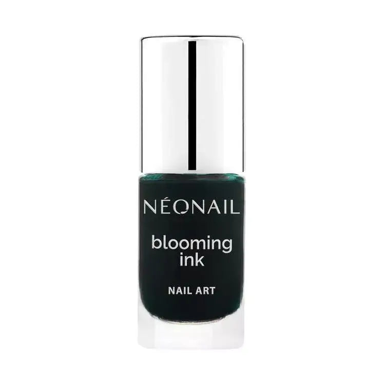 Green Blooming Ink by NEONAIL in a bottle for UV gel nail polish, perfect for nail art and home manicure.
