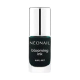 Green Blooming Ink by NEONAIL in a bottle for UV gel nail polish, perfect for nail art and home manicure.