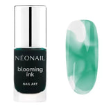 Blooming Ink Green 7.2ml nail art with translucent coverage, perfect for UV gel nail polish styles.