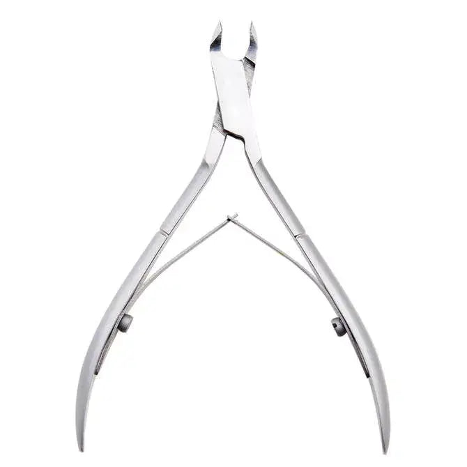 High-quality stainless steel cuticle nipper for precise nail care and manicure, ideal for home nail kits.