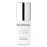 NEONAIL Silk Protein Base 6in1 UV gel polish for nail care in a 7.2ml bottle, ideal for at-home nail kits.