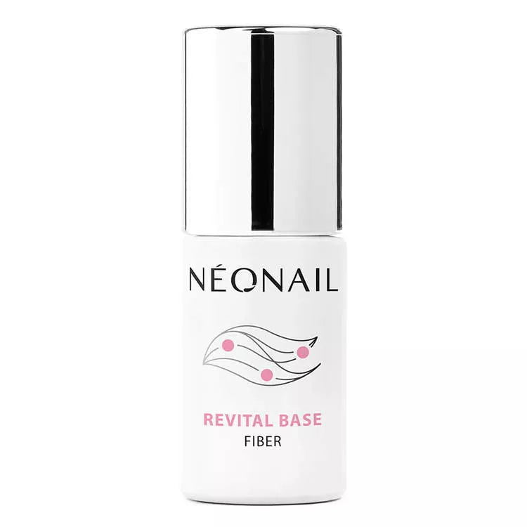 NÉONAIL Revital Base Fiber 7.2ml for strengthening gel nails, ideal for nail care and home nail kits.
