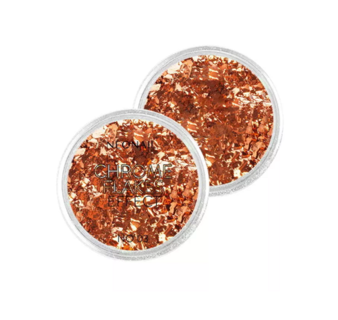 Chrome Flakes Effect No 03 nail foils for a shimmering manicure, ideal for UV gel nail polish and home nail kits.