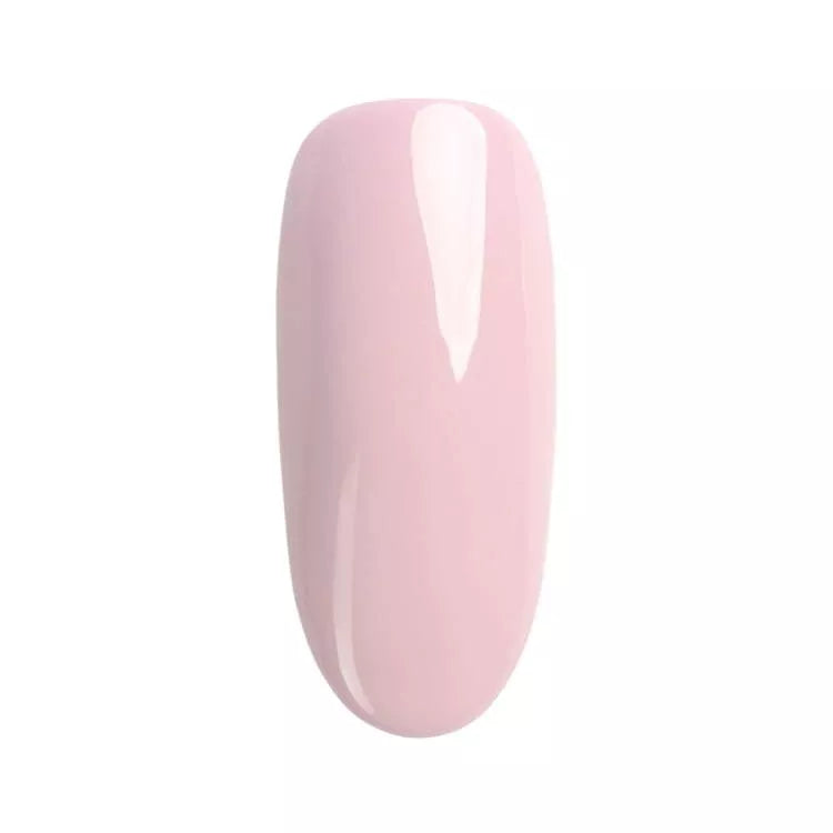 Creamy Splash UV/LED gel polish in a light pink shade on a nail tip.