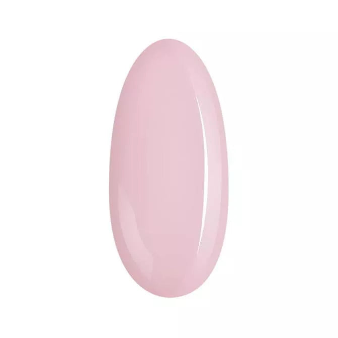 Creamy Splash light pink expert gel polish swatch for durable nail enhancement and protection.