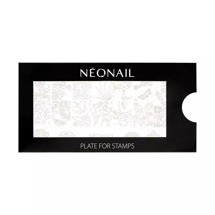 Stamping Plate 09 for UV gel nail polish art designs, perfect for a home nail kit and easy nail care.