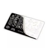Stamping Plate 09 for UV gel nail polish designs, creating easy and precise nail art at home.