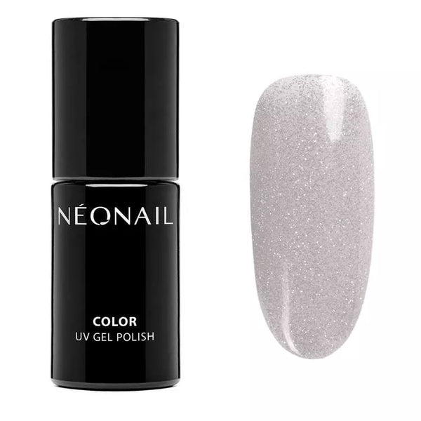 Diva Boss UV gel nail polish bottle with glitter swatch, perfect for home nail kits and elegant nail care.