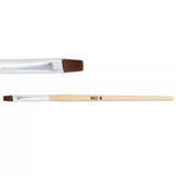 Gel Brush No. 8 with wooden handle, ideal for gel nails, UV gel polish, and nail care products.