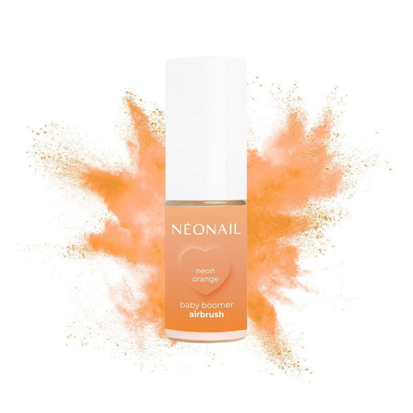 Neon Orange BabyBoomer Airbrush 5g, ideal for baby boomer, ombre, and aura nails with UV gel polish.