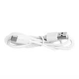 White USB-C charging cable for fast data transfer and device charging.
