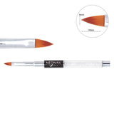 NN Expert No 4 Nail Art Brush with Kolinsky bristles for precise gel nail decoration.