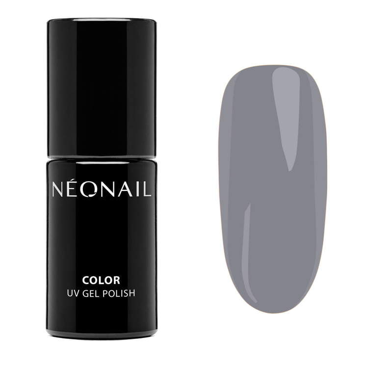 Independent Spirits UV Gel Polish in Graphite Grey, perfect for autumn manicures, 7.2ml bottle and swatch.