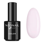 NN Expert UV/LED Gel Polish in French Pink Light 15 ml next to a sample nail swatch showcasing its glossy finish.