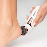 NEONAIL waterproof electric foot file gently removing rough skin for smooth feet and perfect pedicure at home.