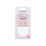 NeoNail French manicure stencils pack with 40 templates for perfect gel nail art and home nail kit use.