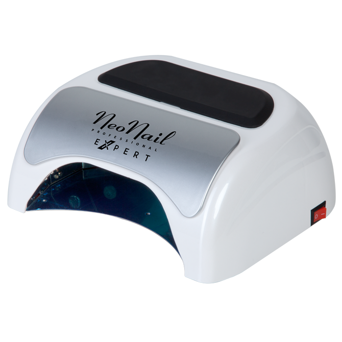 White NeoNail Expert UV/LED lamp for curing gel nail polish with motion sensor and LCD display.
