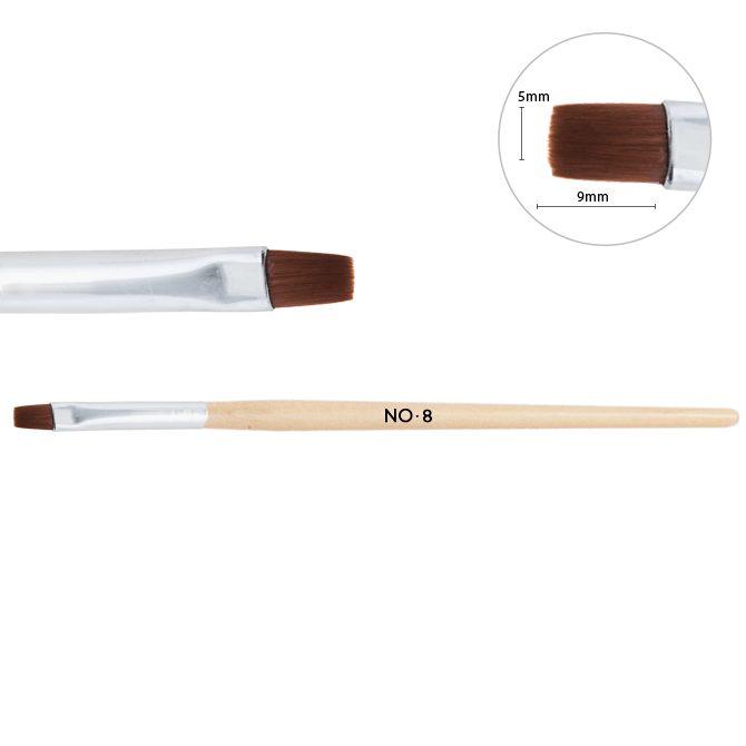 NeoNail - Wooden Gel Brush No.8