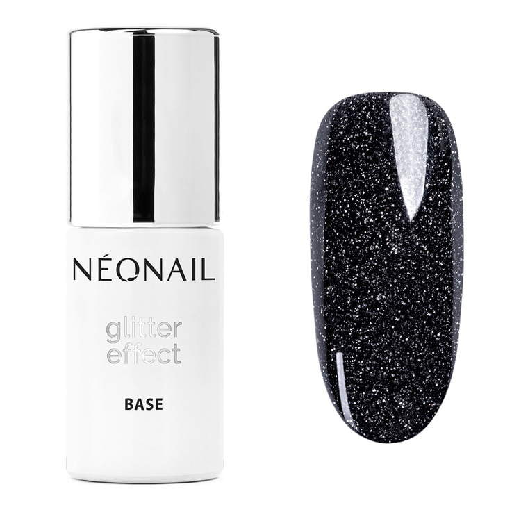 Neonail - Glitter Effect Base Black Shine 7,2 ml