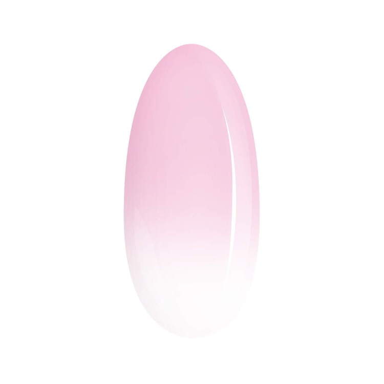 Expert Baby Boomer gel base in soft pink shade for elegant, natural nail manicure.