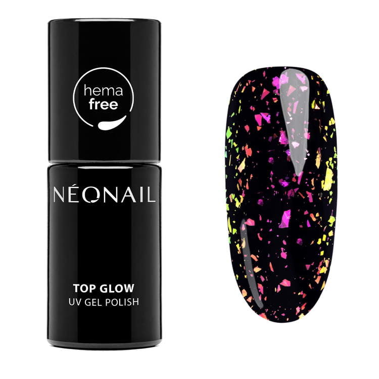 Neonail - Top Glow Rose Aurora Flakes - 7,2 ml