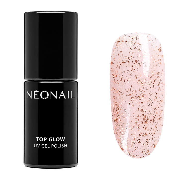 Neonail - Top Glow Rose Gold Flakes 7.2 ml